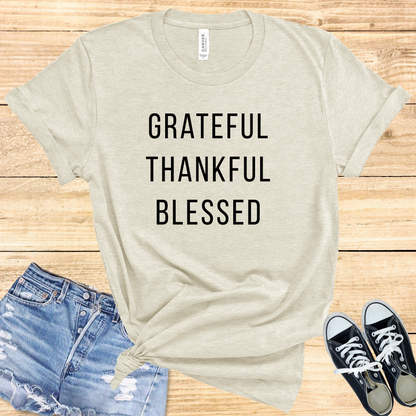 Grateful Thankful Blessed